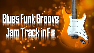 Blues Funk Groove Jam Track in F# 🎸 Guitar Backing Track