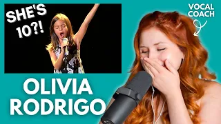 Vocal coach reacts to YOUNG OLIVIA RODRIGO