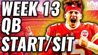 Quarterbacks You MUST START and SIT in Week 13 (Every Matchup) | 2023 Fantasy Football