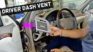 MERCEDES W211 DRIVER SIDE DASH VENT REMOVAL REPLACEMENT