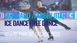 GUIGNARD / FABBRI (ITA) | Ice Dance Free Dance | Angers 2022 | #GPFigure