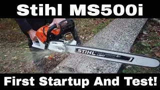 Stihl MS500i  Chainsaw Firstlook And Test #147