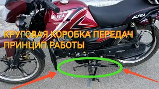 Мопед Альфа 125см³ (модель Alpha ZS50-C) КРУГОВАЯ КОРОБКА - ПРИНЦИП РАБОТЫ | МКПП 4ст | Влог 05/2020