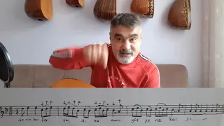 Bağlama/Nota çalışmaları 25 (Ne feryad edersin divane bülbül)