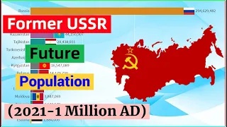 Former USSR Countries Future Population (2021-1000,000 AD) Post Soviet Union Projection