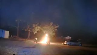Arkansas police pursuit ends when a backpack full of gasoline ignites