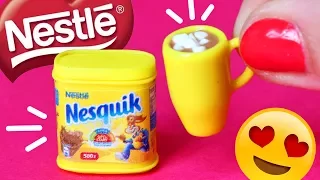 Nesquik DIY FOR DOLLS 💖 Food for Dollhouse 💖AnnaOriona