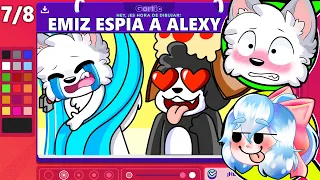 ¡ESPIAMOS A ALEXY EN EL BAÑO! 😂🎨 SRTACATANA REACCIONA a los DIBUJOS MAS RAROS de ALEXY Y EMIZ50