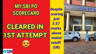 SBI PO SCORECARD , SCORED 30/30 in PI 😍and 17/20 in GD/GE #sbipo #scorecard