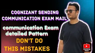 COGNIZANT Sending Communication Mail || Cognizant Communication exam Pattern || Speech X assessment