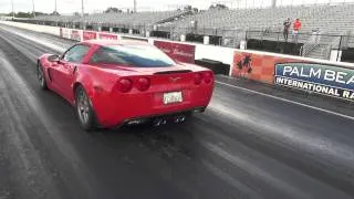 Corvette Z06 C6 vs Pontiac GTO  - 11.3 @ 124 mph (200 kph)  Drag Race Video - Road Test TV ®