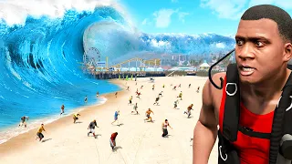 1ft vs 10,000ft Tsunami in GTA 5