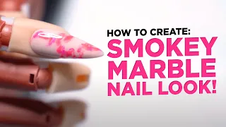 How to Create: The Smokey Marble Nail Look | Acrylic Nails