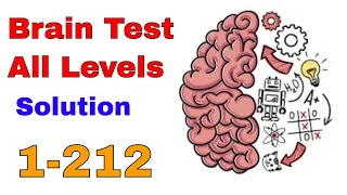 Brain Test: Tricky Puzzles All levels 1 - 212 Solution Walkthrough Gameplay | (IOS-Android)