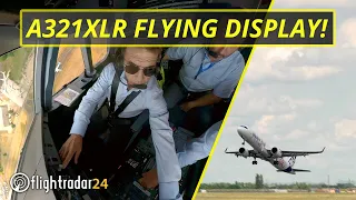 EXCLUSIVE Paris Airshow A321XLR flying display | Watch from cockpit & the ground!