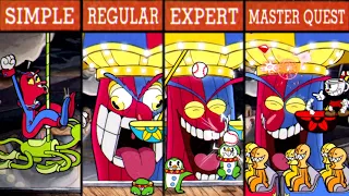 Cuphead: No Hit / Difficulty Comparison / Beppi The Clown / Master Quest (09)