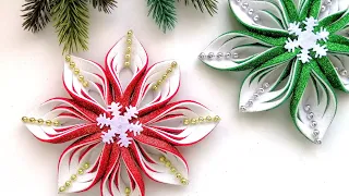 ❄️Snowflake DIY ❄️Christmas Decoration Ideas 🎄Star 🎄Crafts 🎄 Christmas Ornaments