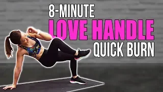 8-Minute Get Rid of LOVE HANDLE & AB Workout | Lose Belly Fat | Joanna Soh