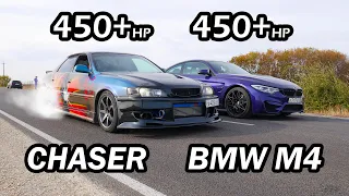 Японский ДЕМОН vs НОВАЯ BMW M4 Competition vs Toyota Chaser 100 1JZ-GTE vs INFINITI Q50S vs BMW 530D