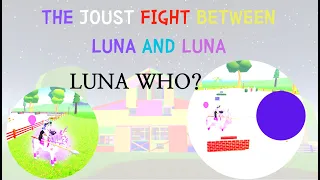 Jousting fight with Luna!!!! LUNA VS LUNA?!? Luna who??? Wild horse islands Roblox