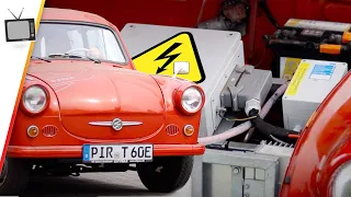 Is that still a Trabant? Electric Trabant 600, presentation and ride. P60 GDR