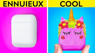 ASTUCES COLORÉES POUR VOTRE ÉTUI D'AIRPODS || Idées Créatives Pour Téléphone DIY Par 123 GO! Series