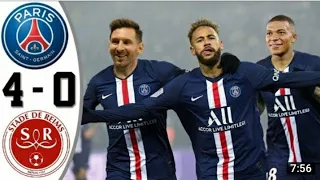 Reims vs PSG goals & messi debut - complet