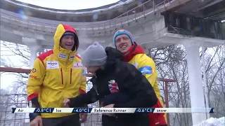 BMW IBSF Worldcup 8, 2-man bobsleigh  heat 1 Sigulda