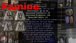 D2R Runewords - Famine (Fal Ohm Ort Jah)
