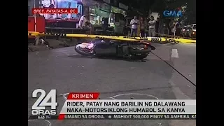 Rider, patay nang barilin ng dalawang naka-motorsiklong humabol sa kanya