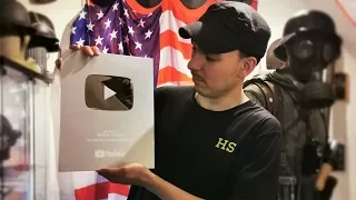 UNBOXING my YouTube 100K SILVER Play Button AWARD!! [ History Secrets ]