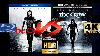 THE CROW (1994) 4K Ultra HD VS Bluray Comparison