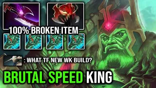 NEW CRAZY SPEED Madness 1st Item Wraith King - WTF Attack Even Sven Can't Stand 1v1 with Silver Edge