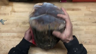 Woodturning - Dragon egg with epoxy resin