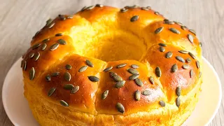 Fluffy Pumpkin Brioche Bread Recipe