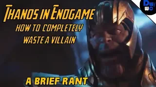 Endgame RUINED Thanos discussion (spoilers)