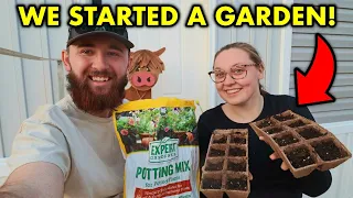 We Started a GARDEN for Our BACKYARD FARM!! + another new PET???