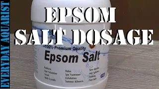 Epsom Salts Cure for Aquarium Fish with Dropsy, Constipation or Bloating