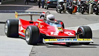 Gilles Villeneuve 1979 Ferrari 312 T4 driven by Renè Arnoux - CRAZY Modena Streets and city centre!