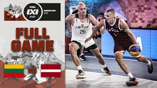 Lithuania v Latvia | Men Semi-Final | Full Game | FIBA 3x3 Europe Cup 2022