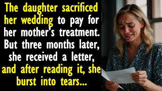 The daughter sacrificed her wedding to pay for her mother's treatment. But three months later...