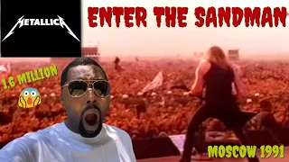 FIRST TIME HEARING Metallica - Enter Sandman Live Moscow 1991 HD REACTION