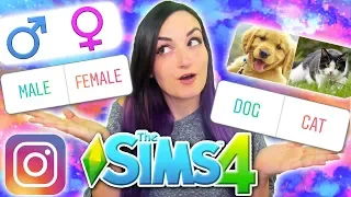 MY INSTAGRAM FOLLOWERS CONTROL MY SIM | Sims 4 Challenge (Pet, Career & First Love)