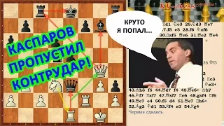 Каспаров, выигрывая партию, пропустил контрудар от Ананда!