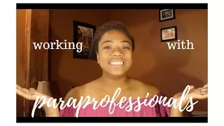 Working with Paraprofessionals | Special Education