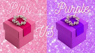 Choose Your Gift Box Purple vs Pink | Nail Art | Fashion | Cake,Icecream |#guesskrou
