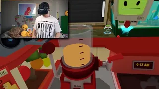 моя реакцыя на видео ВИРТУАЛЬНЫЙ МАКДОНАЛЬДС   ИВАНГАЙ   HTC Vive Job Simulator