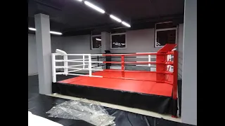 Боксерский ринг (ускоренная сборка) 5 на 5 метров, на помосте 50 см.