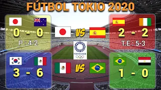 RESULTADOS CUARTOS DE FINAL y PREVIA SEMIFINALES en el FÚTBOL VARONIL JUEGOS OLÍMPICOS TOKIO 2020