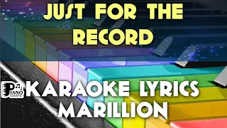 JUST FOR THE RECORD MARILLION KARAOKE LYRICS VERSION PSR S975